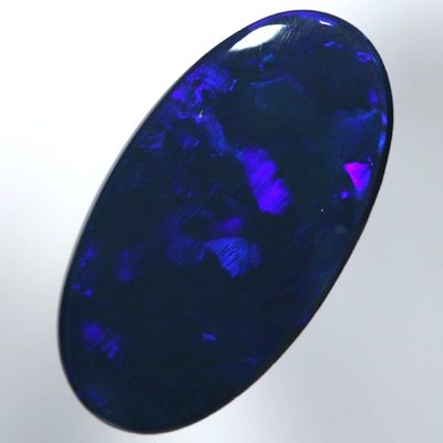 SOLID BLACK OPAL Rich royal blue electric fire. With VIDEO